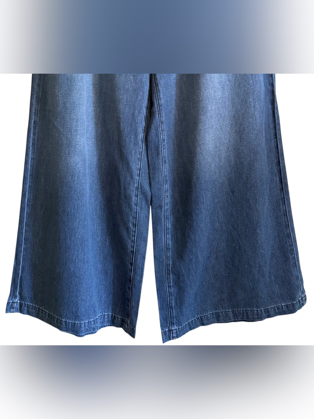 Judy Blue Hemp Blend High Waist Featherweight Palazzo Wide Leg Jeans Sz 16W NWT - Picture 4 of 10